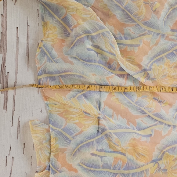 New Forever 21 Multicolored Sheer Bathing Suit Coverup - Picture 4 of 7